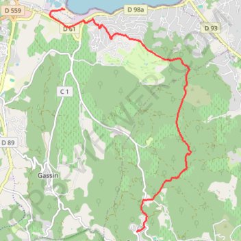 Itinéraire Rue Jean Moulin to 83310, distance, dénivelé, altitude, carte, profil, trace GPS