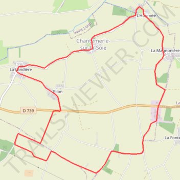Itinéraire Circuit VTC et pédestre Chantemerle-sur-la-Soie, distance, dénivelé, altitude, carte, profil, trace GPS