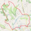 Itinéraire Monflanquin, la bastide vue du nord - Pays de la vallée du Lot, distance, dénivelé, altitude, carte, profil, trace GPS