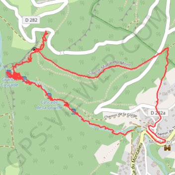 Itinéraire Ruisseau d'Alloix (Chartreuse), distance, dénivelé, altitude, carte, profil, trace GPS