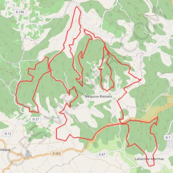 Itinéraire Cahors - Rando du Souffle VTT, distance, dénivelé, altitude, carte, profil, trace GPS