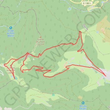 Itinéraire Le Drumont par Rammersbach et le Lochberg, distance, dénivelé, altitude, carte, profil, trace GPS