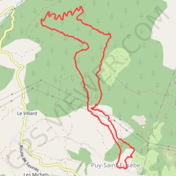 Itinéraire Rando Canal, distance, dénivelé, altitude, carte, profil, trace GPS