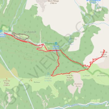 Itinéraire Course cime de Juisse, distance, dénivelé, altitude, carte, profil, trace GPS