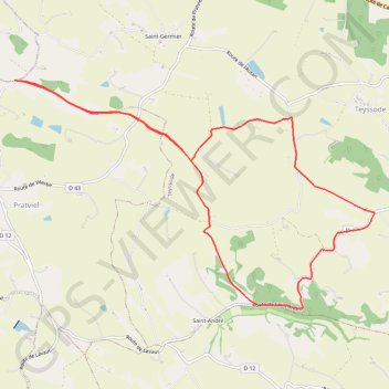 Itinéraire Lavaur Voie Romaine, distance, dénivelé, altitude, carte, profil, trace GPS