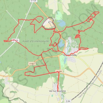 Itinéraire Depart Ver-Sur-Launette, distance, dénivelé, altitude, carte, profil, trace GPS