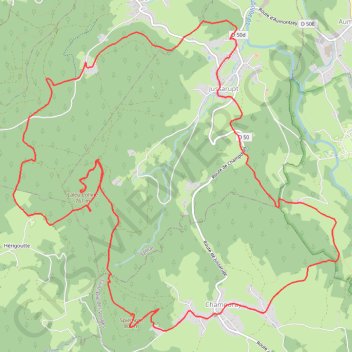 Itinéraire Jussarupt, distance, dénivelé, altitude, carte, profil, trace GPS