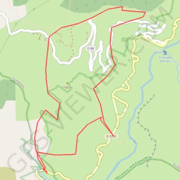 Itinéraire La Colla (Daluis), distance, dénivelé, altitude, carte, profil, trace GPS