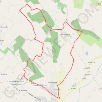 Itinéraire Bistauzac, une succession de points de vue - Pays Val de Garonne - Gascogne, distance, dénivelé, altitude, carte, profil, trace GPS