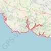 Itinéraire Concarneau - Doëlan, distance, dénivelé, altitude, carte, profil, trace GPS