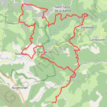 Itinéraire Barrage du Pas des Bêtes - Sidobre, distance, dénivelé, altitude, carte, profil, trace GPS