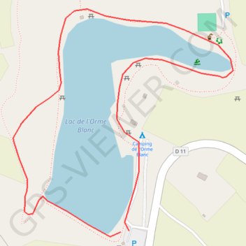 Itinéraire Étang de l'Orme Blanc - Caraman, distance, dénivelé, altitude, carte, profil, trace GPS