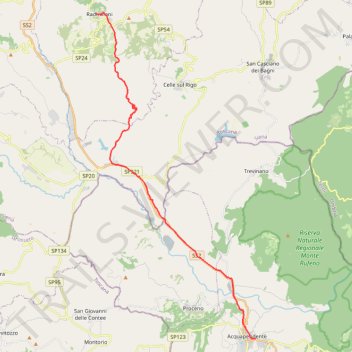 Itinéraire tappa-37-da-radicofani-ad-acquapendente, distance, dénivelé, altitude, carte, profil, trace GPS
