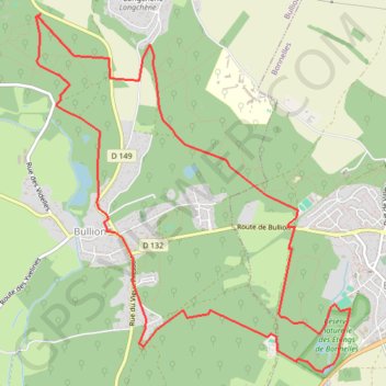 Itinéraire ADAL_Bullion 20-10-2021, distance, dénivelé, altitude, carte, profil, trace GPS