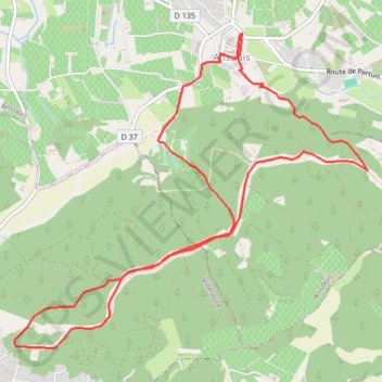 Itinéraire Ansouis - Villelaure par L'Ubac, distance, dénivelé, altitude, carte, profil, trace GPS