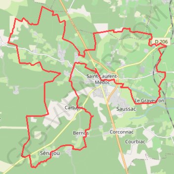 Itinéraire Rallye en forêt et vignes du Haut-Médoc, distance, dénivelé, altitude, carte, profil, trace GPS