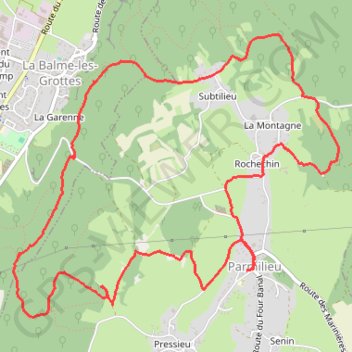 Itinéraire Parmilieu Tour, distance, dénivelé, altitude, carte, profil, trace GPS