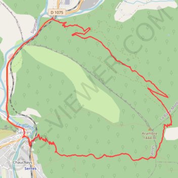Itinéraire Autour de Serres sur Buech, distance, dénivelé, altitude, carte, profil, trace GPS