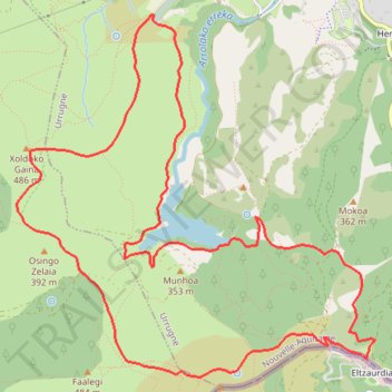 Itinéraire Boucle au col d'lbardin, distance, dénivelé, altitude, carte, profil, trace GPS