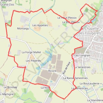 Itinéraire Chapelle des Fougeretz "les cinq Rottes", distance, dénivelé, altitude, carte, profil, trace GPS