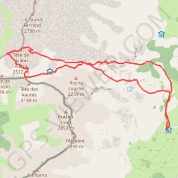 Itinéraire Tete de Vallon Pierra depuis Lachaup (Devoluy), distance, dénivelé, altitude, carte, profil, trace GPS