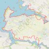 Itinéraire Sur la côte entre Lilia et Tréglonou, distance, dénivelé, altitude, carte, profil, trace GPS