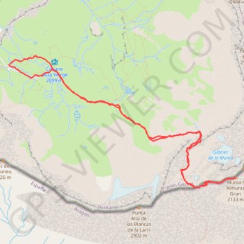 Itinéraire La Munia, distance, dénivelé, altitude, carte, profil, trace GPS