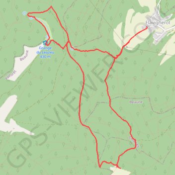 Itinéraire La Miale, Le Leuzeu, La Toppe, distance, dénivelé, altitude, carte, profil, trace GPS