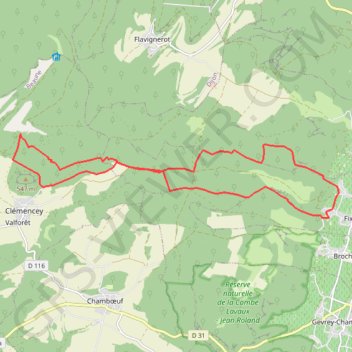 Itinéraire Fixin - Rente Ecotois - Fixin, distance, dénivelé, altitude, carte, profil, trace GPS