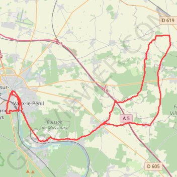 Itinéraire ESD 117 bis, distance, dénivelé, altitude, carte, profil, trace GPS