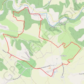Itinéraire De Virac à Salles, distance, dénivelé, altitude, carte, profil, trace GPS