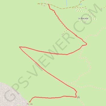 Itinéraire Pic de Bergons, distance, dénivelé, altitude, carte, profil, trace GPS