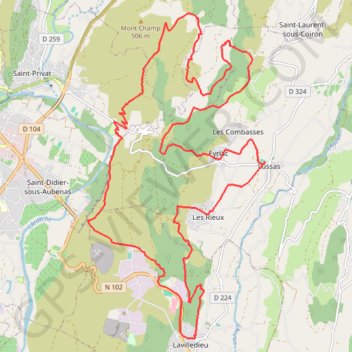 Itinéraire Canyon de louyre, distance, dénivelé, altitude, carte, profil, trace GPS