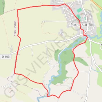Itinéraire Parné sur Roc (53), distance, dénivelé, altitude, carte, profil, trace GPS