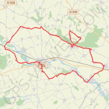 Itinéraire Autour de Fontaine la Guyon, distance, dénivelé, altitude, carte, profil, trace GPS