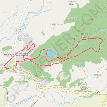 Itinéraire Sancy - Bois de Gayme - Secteur Picherande, distance, dénivelé, altitude, carte, profil, trace GPS