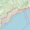 Itinéraire GR653A De Menton à Mandelieu-la-Napoule (Alpes-Maritimes) (2019), distance, dénivelé, altitude, carte, profil, trace GPS