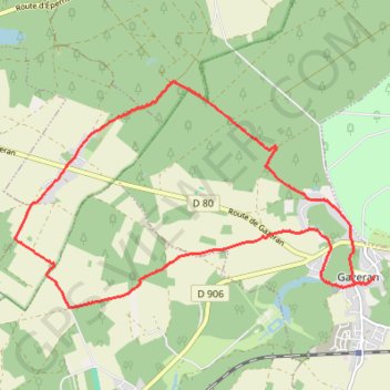 Itinéraire Gazeran (78 - Yvelines), distance, dénivelé, altitude, carte, profil, trace GPS
