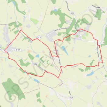 Itinéraire Les chemins d'Azas à Lugan, distance, dénivelé, altitude, carte, profil, trace GPS