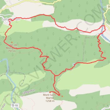 Itinéraire Mont Saint-Martin, distance, dénivelé, altitude, carte, profil, trace GPS