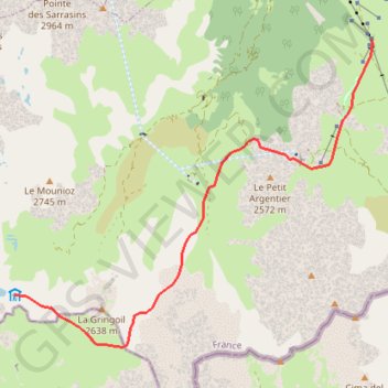 Itinéraire Refuge du Mont Thabor, distance, dénivelé, altitude, carte, profil, trace GPS