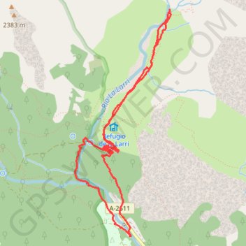 Itinéraire Rando PINETA (Bielsa Aragon esp) Cascade de La Larri, distance, dénivelé, altitude, carte, profil, trace GPS