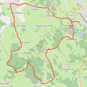 Itinéraire CIRCUIT DU LAC, distance, dénivelé, altitude, carte, profil, trace GPS