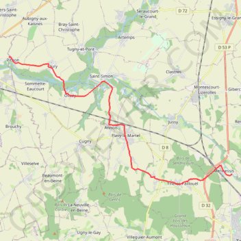 Itinéraire parcours_1625483, distance, dénivelé, altitude, carte, profil, trace GPS