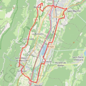 Itinéraire chateau_Deux_Chateaux, distance, dénivelé, altitude, carte, profil, trace GPS