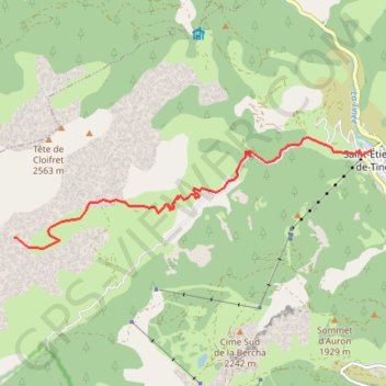 Itinéraire Saint Etienne de Tinée, distance, dénivelé, altitude, carte, profil, trace GPS