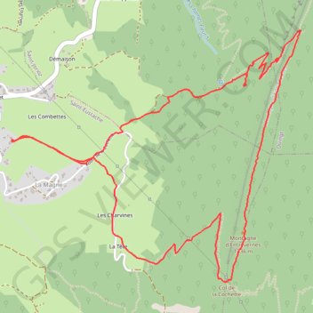 Itinéraire Bauges - Montagne Entrevernes - Petit tour, distance, dénivelé, altitude, carte, profil, trace GPS