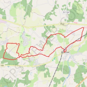Itinéraire Tour de Ploemel - Ploemel, distance, dénivelé, altitude, carte, profil, trace GPS