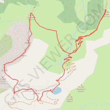 Itinéraire Tuc de Fourmiguet GBU, distance, dénivelé, altitude, carte, profil, trace GPS