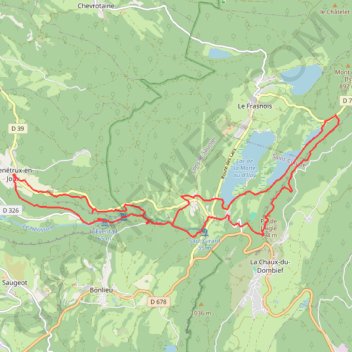 Itinéraire Hérisson 22Km, distance, dénivelé, altitude, carte, profil, trace GPS